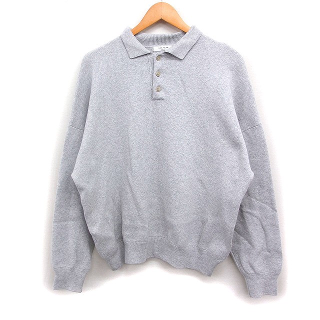 【中古】フリークスストア FREAKS STORE ポロネック ニット セーター 長袖 無地 コットン 綿 F グレー 灰 /FT34 レディース 【ベクトル..