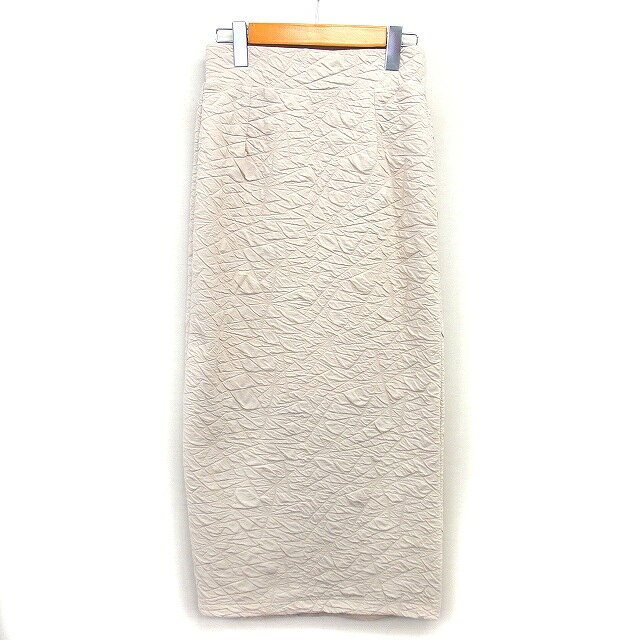 【中古】ナノユニバース nano universe ジャガード ナロー スカート スリット マキシ ゆったり F ベージュ /NT18 レディース 【ベクトル 古着】 260430 auc-vector-20880967 ブランド古着の買取販売ベクトル パッケージ画像
