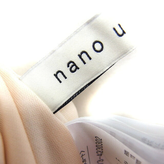 【中古】ナノユニバース nano universe ジャガード ナロー スカート スリット マキシ ゆったり F ベージュ /NT18 レディース 【ベクトル 古着】 260430 auc-vector-20880967 ブランド古着の買取販売ベクトル サンプル画像3