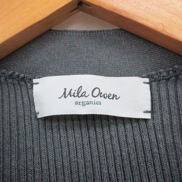 【中古】ミラオーウェン Mila Owen リブ ニット カーディガン ロング コットン シンプル 0 チャコールグレー /KT23 レディース 【ベクトル 古着】 260507 auc-vector-20892359 ブランド古着の買取販売ベクトル サンプル画像3
