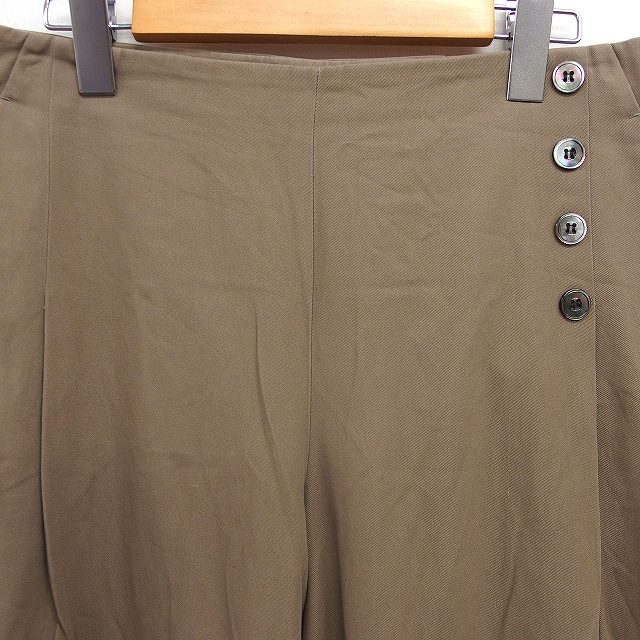 【中古】23区 オンワード樫山 タック ガウチョ パンツ ワイド 無地 コットン 綿 40 カーキ /FT5 レディース 【ベクトル 古着】 260622 auc-vector-21034741 ブランド古着の買取販売ベクトル サンプル画像3