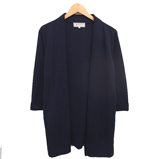 【中古】ロペピクニック ROPE Picnic カーディガン ニット トッパー ひざ丈 ロールアップ 長袖 38 ネイビー 紺 /TT レディース 【ベクトル 古着】 260826 auc-vector-21202862 ブランド古着の買取販売ベクトル パッケージ画像