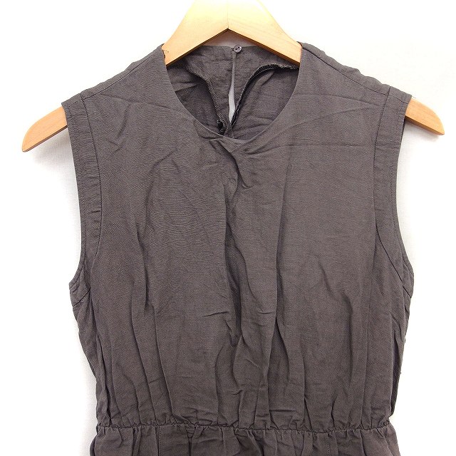 【中古】ミラオーウェン Mila Owen フレア ワンピース ロング丈 ノースリーブ 無地 リネン 麻 1 グレー 灰 /FT24 レディース 【ベクトル 古着】 260803 auc-vector-21150921 ブランド古着の買取販売ベクトル サンプル画像3