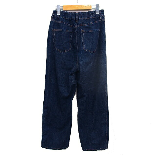 【中古】グローバルワーク GLOBAL WORK ワイド デニム ジーンズ コットン 綿 ジップフライ S 紺 ネイビー /NT32 レディース 【ベクトル 古着】 260904 auc-vector-21230902 ブランド古着の買取販売ベクトル サンプル画像2