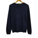 【中古】ザラマン ZARA MAN セーター ニット カットソー プルオーバー クルーネック ワッフル 無地 長袖 USA S 紺 ネイビー メンズ 【ベクトル 古着】 230728