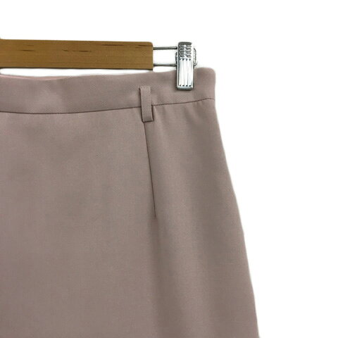 【中古】ジャスグリッティー JUSGLITTY スカート 台形 タイト 膝丈 スリット タック 無地 1 ピンク レディース 【ベクトル 古着】 240208