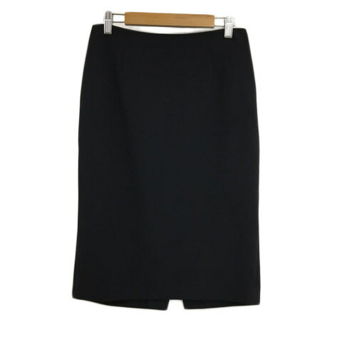 【中古】セオリー theory スカート タイト 膝丈 無地 スリット 2 黒 ブラック レディース 【ベクトル 古着】 240508