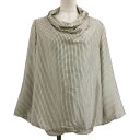 【中古】ザラ ZARA カットソー ブラウス プルオーバー モックネック チェック フレアスリーブ 長袖 USA S ベージュ 黒 ブラック レディース 【ベクトル 古着】 240612