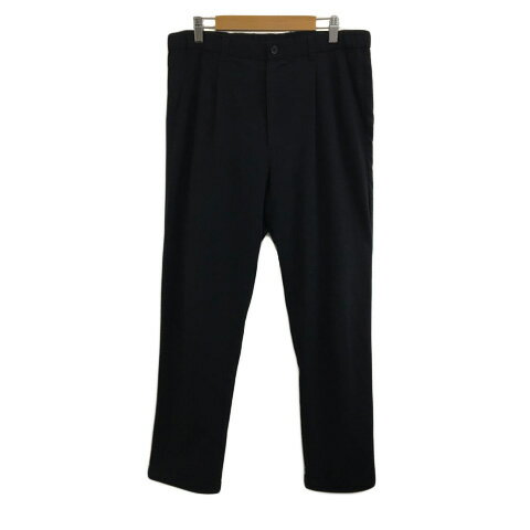 【中古】アーバンリサーチ URBAN RESEARCH ITEMS パンツ テーパード ロング タック ウエストゴム 無地 38 黒 ブラック レディース 【ベクトル 古着】 240913