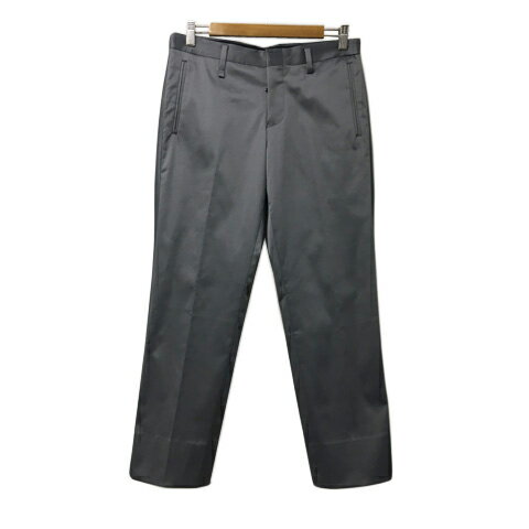 【中古】JLINE by JUNMEN パンツ テーパード クロップド 光沢 無地 センタープレス S グレー メンズ 【ベクトル 古着】 250127