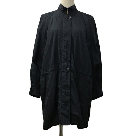 【中古】クリスチャンオジャール CHRISTIAN AUJARD conge ジャケット コート スタンドカラー ジップアップ ナイロン 比翼仕立て メッシュ ラグランスリーブ 長袖 黒 ブラック レディース 【ベクトル 古着】 250109