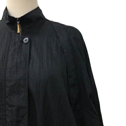 【中古】クリスチャンオジャール CHRISTIAN AUJARD conge ジャケット コート スタンドカラー ジップアップ ナイロン 比翼仕立て メッシュ ラグランスリーブ 長袖 黒 ブラック レディース 【ベクトル 古着】 250109
