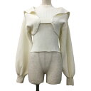 【中古】ワンアフター アナザー ナイスクラップ one after another NICE CLAUP アンサンブル ニット ボレロ セーラーカラー 長袖 カ...