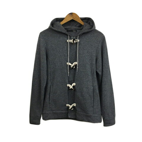 【中古】モッシモ mossimo パーカー スウェット ジップアップ 無地 長袖 L グレー メンズ 【ベクトル ..