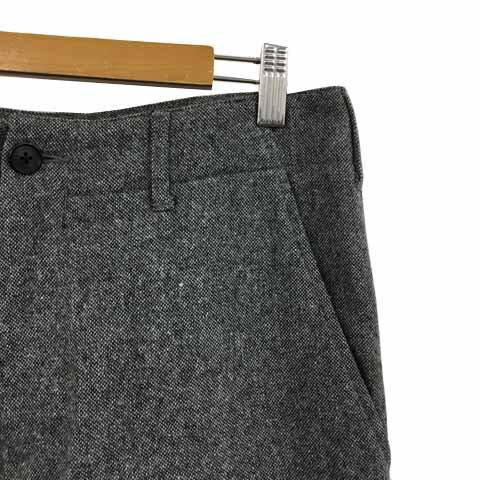 【中古】シップスジェットブルー SHIPS JET BLUE パンツ テーパード ロング ウール 無地 MEDIUM グレー メンズ 【ベクトル 古着】 250421