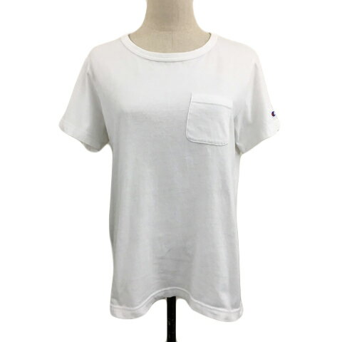 【中古】チャンピオン CHAMPION Tシャツ プルオーバー ラウンドネック ロゴ 無地 半袖 MEDIUM 白 ホワイト レディース 【ベクトル 古着】 250404 【中古】チャンピオン CHAMPION Tシャツ プルオーバー ラウンドネック ロゴ 無地 半袖 MEDIUM 白 ホワイト レディース 【ベクトル 古着】 250404