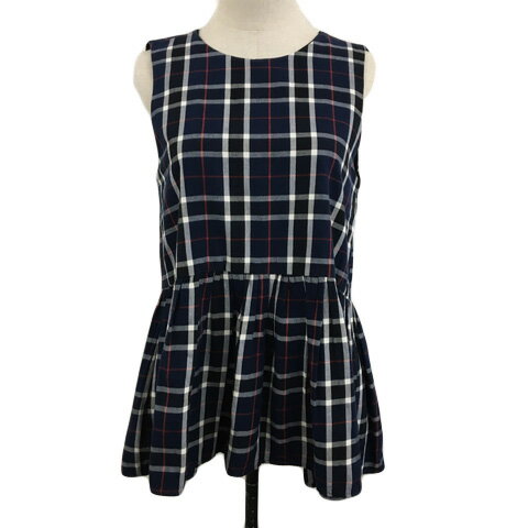 【中古】ザラ トラファルック ZARA Trafaluc collection チュニック ラウンドネック チェック リボン ペプラム ノースリーブ USA M 紺 白 ネイビー ホワイト レディース 【ベクトル 古着】 250421 【中古】ザラ トラファルック ZARA Trafaluc collection チュニック ラウンドネック チェック リボン ペプラム ノースリーブ USA M 紺 白 ネイビー ホワイト レディース 【ベクトル 古着】 250421