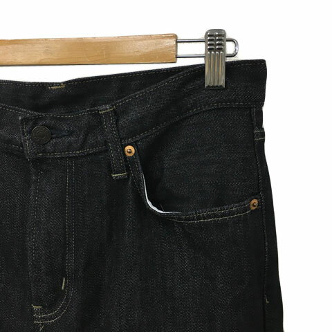 【中古】エドウィン EDWIN パンツ デニム ジーンズ 503 ストレート ロング ジップフライ 30 黒 ブラック メンズ 【ベクトル 古着】 250425