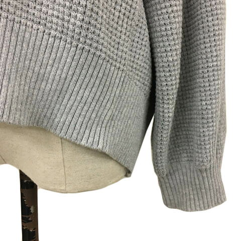 【中古】グローバルワーク GLOBAL WORK カーディガン ニット Vネック 無地 長袖 L グレー レディース 【ベクトル 古着】 250715 auc-vector-20395922 ブランド古着の買取販売ベクトル サンプル画像3