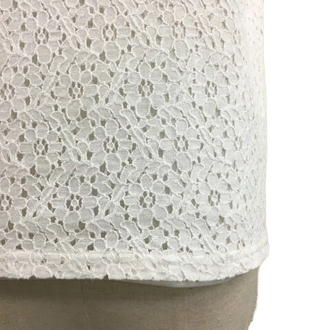 【中古】ロペピクニック ROPE Picnic カットソー ブラウス ラウンドネック プルオーバー 総レース フレンチスリーブ 38 白 ホワイト レディース 【ベクトル 古着】 250709 auc-vector-20386894 ブランド古着の買取販売ベクトル サンプル画像3