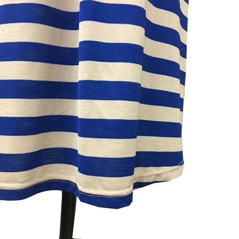 【中古】ロペピクニック ROPE Picnic ワンピース ニット Aライン フレア ミニ ラウンドネック ボーダー 半袖 38 ベージュ 青 ブルー レディース 【ベクトル 古着】 250807 auc-vector-20433051 ブランド古着の買取販売ベクトル サンプル画像3