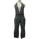 【中古】ダナキャランニューヨーク DKNY JEANS サロペット パンツ テーパード クロップド ホルターネック スウェット 2way XS グレー レディース 【ベクトル 古着】 250725