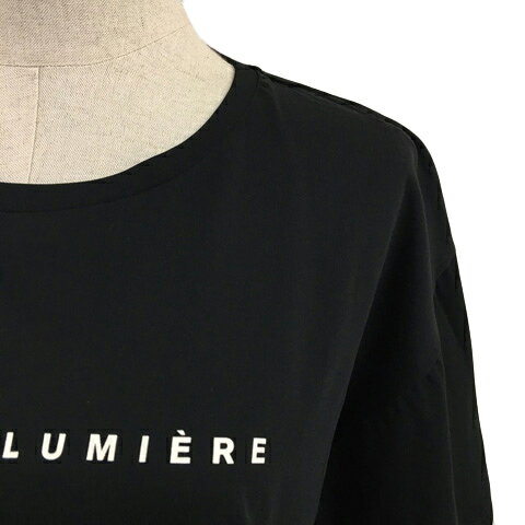 【中古】グローバルワーク GLOBAL WORK Tシャツ カットソー プルオーバー ラウンドネック ロゴ プリント スリット 五分袖 L 黒 ブラック レディース 【ベクトル 古着】 250916 auc-vector-20545799 ブランド古着の買取販売ベクトル サンプル画像2