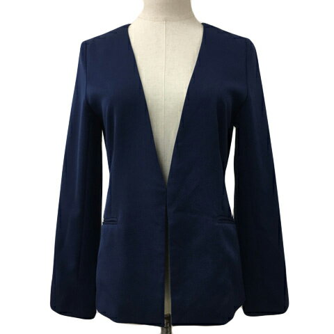 【中古】マーベラスバイピエロ marvelous by Pierrot ジャケット ノーカラー 無地 M 紺 ネイビー レディース 【ベクトル 古着】 251003