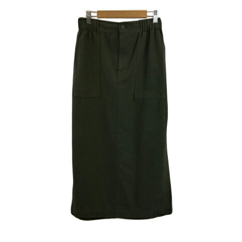 【中古】カーキ kha:ki スカート タイト ベイカー ロング ウエストゴム 無地 2 緑 グリーン レディース 【ベクトル 古着】 250929