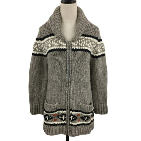 KASHWERE(カシウエア) カーディガン サイズM レディース美品  - ベージュ×白×黒 長袖 kashwere - カシウエア カーディガン サイズ 美品 の通販 by ブラン