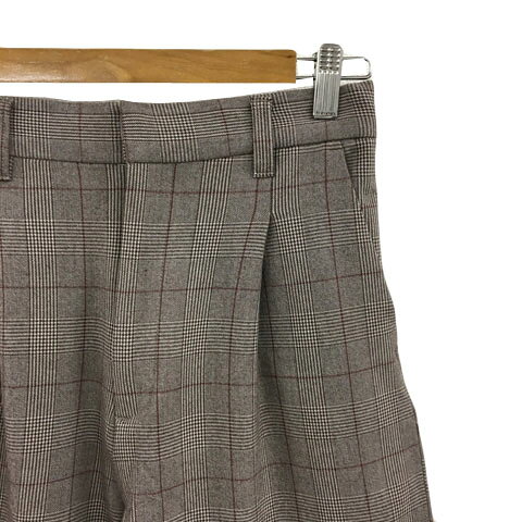 【中古】ロペピクニック ROPE Picnic パンツ ワイド ロング タック チェック ウエストゴム 36 茶 赤 ブラウン レッド レディース 【ベクトル 古着】 260226 auc-vector-20761027 ブランド古着の買取販売ベクトル サンプル画像2