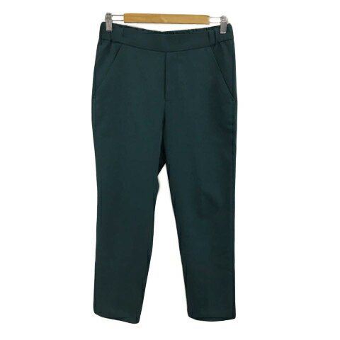 樂天商城 - 【中古】ザラ トラファルック ZARA Trafaluc パンツ テーパード ロング 無地 ウエストゴム USA XS 緑 グリーン レディース 【ベクトル 古着】 260317