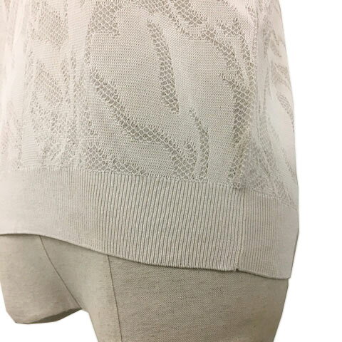 【中古】未使用品 ロペピクニック ROPE Picnic セーター ニット プルオーバー モックネック 透かし編み ジャガード ノースリーブ 38 ベージュ 白 ホワイト レディース 【ベクトル 古着】 260703 auc-vector-21086038 ブランド古着の買取販売ベクトル サンプル画像3