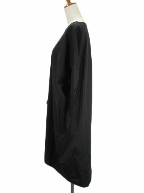 新作モデル ミズイロインド Mizuiro Ind ワンピース コクーン ボートネック テールカット 黒 ブラック レディース ベクトル 古着 0427 ベクトルプレミアム店 在庫限り Www gedmx Com