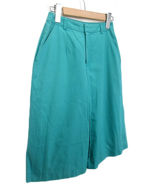 【中古】アナイ ANAYI パンツ ワイド ガウチョ クロップド コットン 38 緑 グリーン レディース 【ベクトル 古着】 221224 auc-vector-17576850 ブランド古着の買取販売ベクトル サンプル画像3