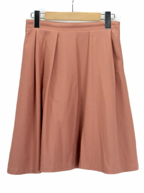 【中古】ストラ Stola. スカート フレア タック 38 サーモンピンク レディース 【ベクトル 古着】 230109
