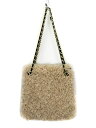 【中古】カシュリエ Cachellie エコファー2WAYチェーンショルダーバッグ 黒 ブラック ベージュ レディース 【ベクトル 古着】 230115(4)