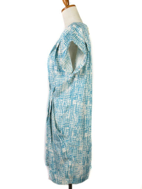 【中古】ロペピクニック ROPE Picnic バックサテン千鳥コクーンワンピース 38 青 ブルー レディース 【ベクトル 古着】 230126 auc-vector-17721503 ブランド古着の買取販売ベクトル サンプル画像2