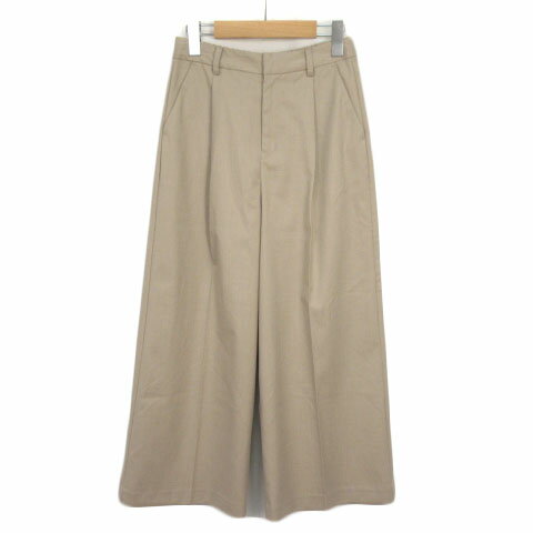 【中古】オペークドットクリップ OPAQUE.CLIP センタープレスワイドパンツ 36 ベージュ レディース 【ベクトル 古着】 210116 ベクトルプレミアム店 【中古】オペークドットクリップ OPAQUE.CLIP センタープレスワイドパンツ 36 ベージュ レディース 【ベクトル 古着】 210116 ベクトルプレミアム店