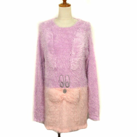 キャンディストリッパー Candy Stripper ワンピース バニー FLUFFY BUNNY KNIT ONE-PIECE 2 ラベンダー レディース  210110 ベクトルプレミアム店