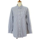 【中古】アー・ヴェ・ヴェスタンダード ミッシェルクラン a.v.v standard ブラウス ストライプ 2way カシュクール 長袖 M 紺 ネイビー 白 ホワイト レディース 【ベクトル 古着】 210202 ベクトルプレミアム店(4)