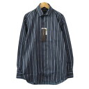 【中古】未使用品 イルファーロ IL FARO シャツ オープンカラー ストライプ 長袖 S チャコールグレー メンズ 【ベクトル 古着】 210214 ベクトルプレミアム店(4)