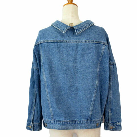 【中古】PARADE by Anna Tsuchiya ジャケット デニム Gジャン ビッグシルエット M 青 ブルー レディース 【ベクトル 古着】 210425