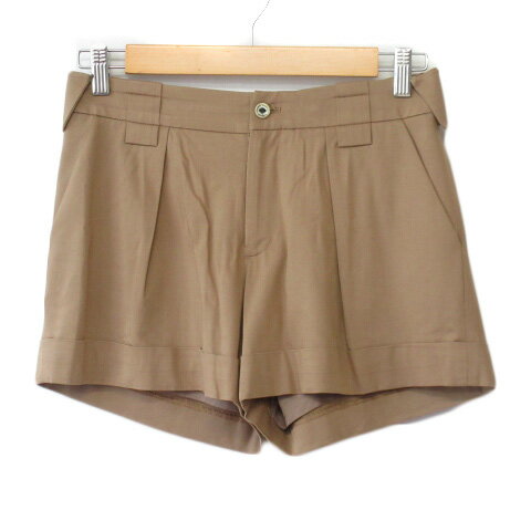 【中古】ダブルスタンダードクロージング ダブスタ DOUBLE STANDARD CLOTHING ショートパンツ キュロット ロールアップ レーヨン 36 ベージュ レディース 【ベクトル 古着】 210801 【中古】ダブルスタンダードクロージング ダブスタ DOUBLE STANDARD CLOTHING ショートパンツ キュロット ロールアップ レーヨン 36 ベージュ レディース 【ベクトル 古着】 210801