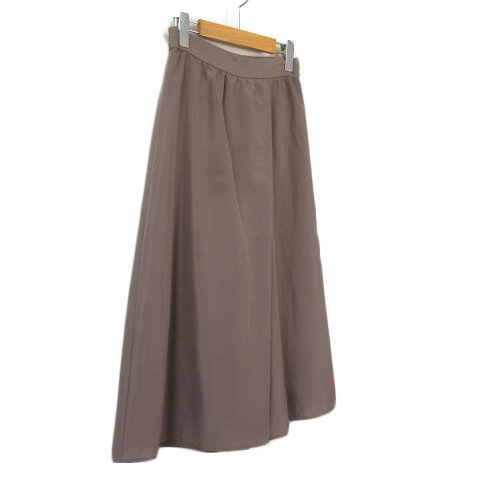 【中古】ナチュラルビューティーベーシック NATURAL BEAUTY BASIC パンツ フロントアシメスカーチョ S 茶 ブラウン レディース 【ベクトル 古着】 210831