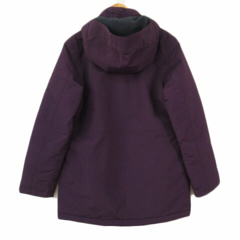 【中古】ランズエンド LANDS' END ジャケット 中綿 ウォータープルーフ 防風 S 紫 パープル レディース 【ベクトル 古着】 220130