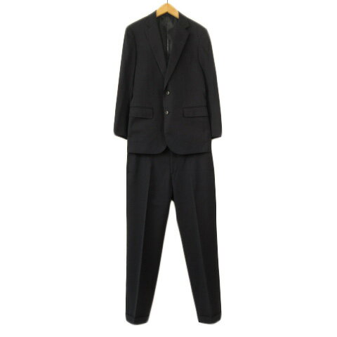 【中古】メンズメルローズ MEN'S MELROSE スーツ ジャケット パンツ ウール 3 紺 ネイビー メンズ 【ベクトル 古着】 220310