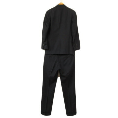 【中古】メンズメルローズ MEN'S MELROSE スーツ ジャケット パンツ ウール 3 紺 ネイビー メンズ 【ベクトル 古着】 220310