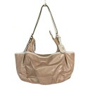 【中古】ペレボルサ PELLE BORSA バッグ ワンショルダー シャイニー ベージュ レディース 【ベクトル 古着】 220503
