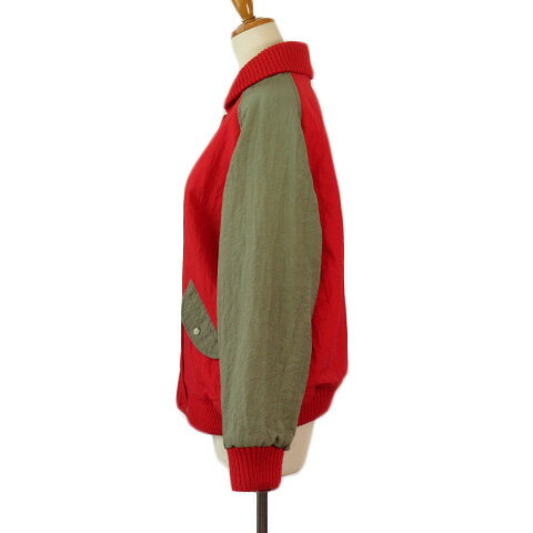 【中古】ジャンセン jantzen ビンテージ ジャケット ブルゾン ボア ナイロン 赤 レッド レディース 【ベクトル 古着】 220723